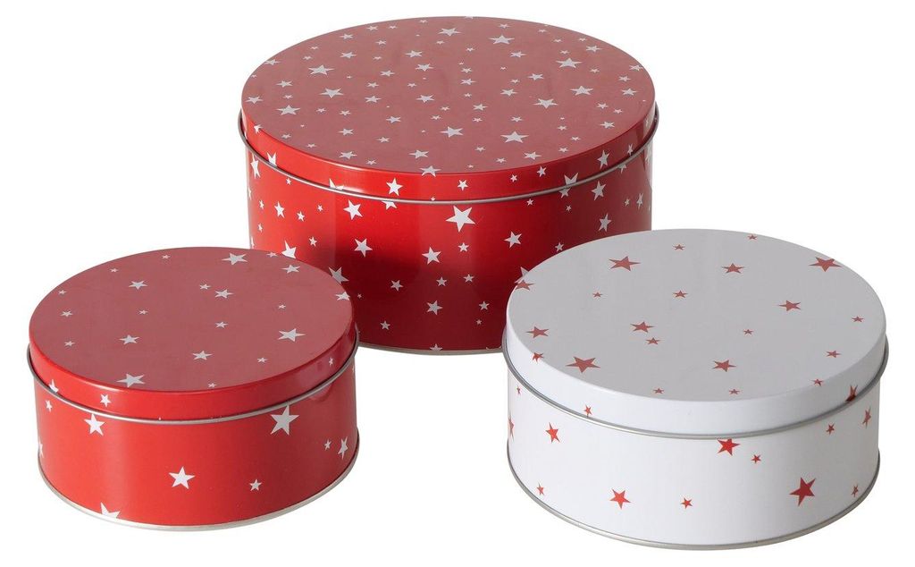 Úložné boxy STERNY, Ø 13,5-20 cm, sada 3 ks Obrázok produktu 