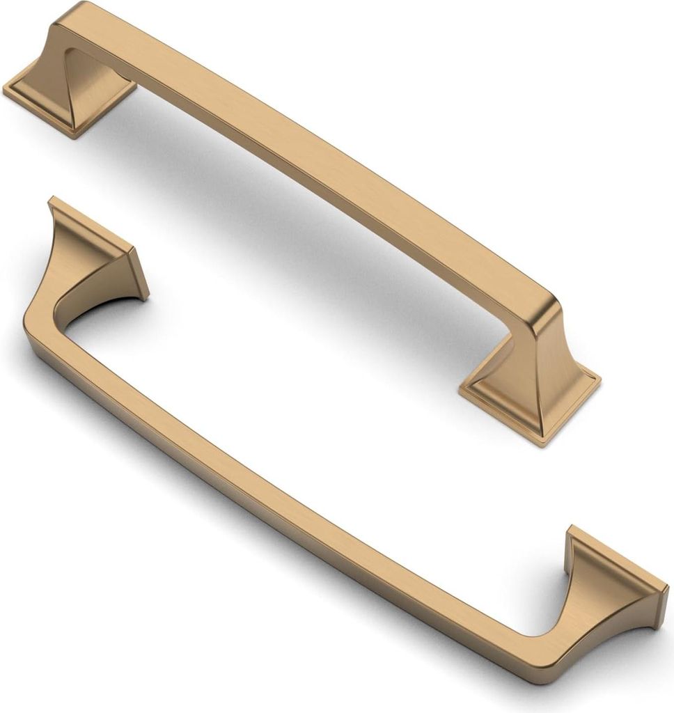 FURNIWARE Möbelgriffe, champagner, bronze, Möbelgriff, Bohrlochabstand 160 mm, Schubladengriffe, Küchengriffe, Möbelgriffe, Küche, Küchenschr...