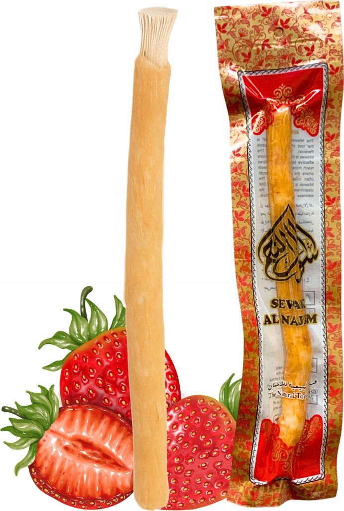 Miswak Natürliche Zahn- und Zahnfleischpflege Erdbeere