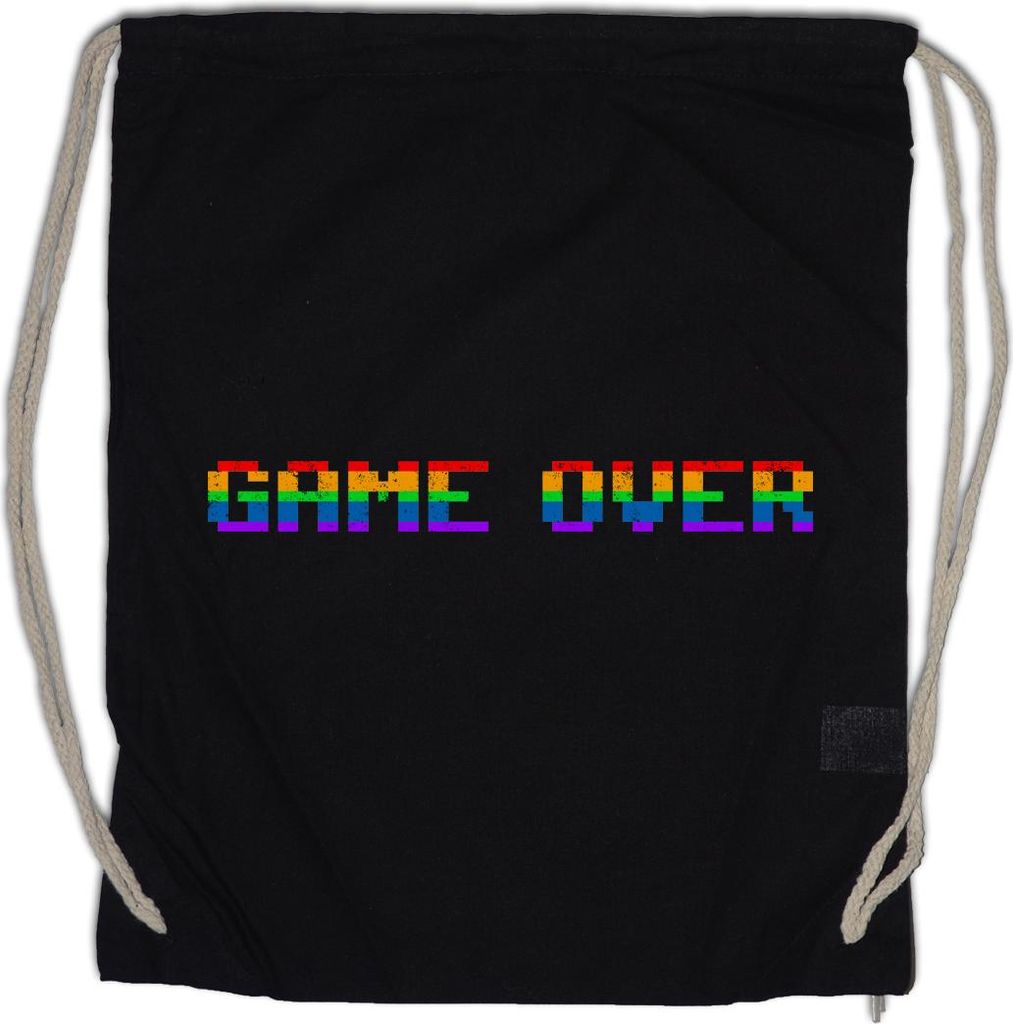 Urban Backwoods Game Over Rainbow, Turnbeutel, Farbe: Produktbild 
