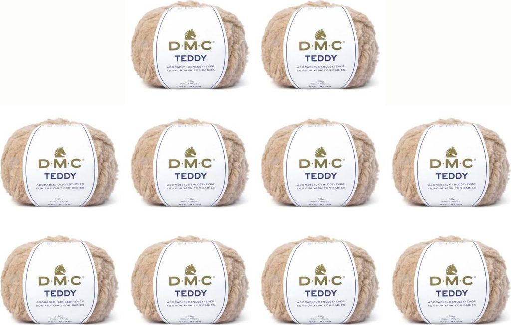 10 klubek příze DMC Teddy - 100% polyamid, měkká a objemná Obrázek produktu 