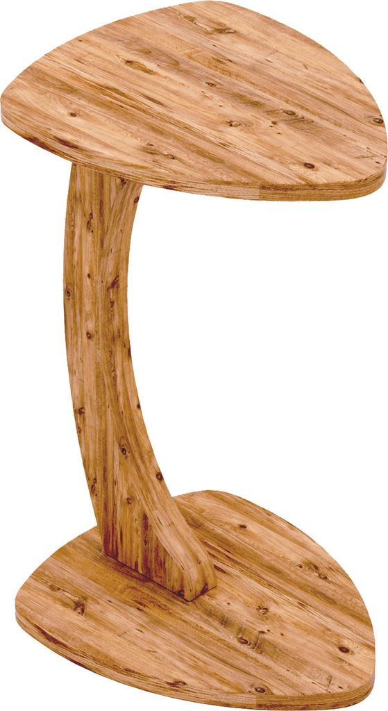 Table d'appoint 'Klinerg' à roulettes en forme de C 40 x 37 Image du produit 