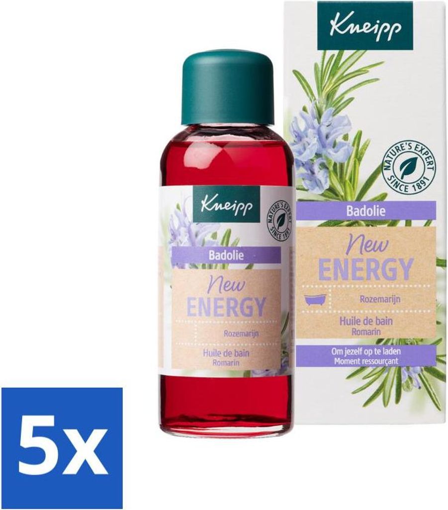 Kneipp - Badeöl - Rosmarin - Für neue Energie - 100 ml - Vorteilspack - 5 Stücke
