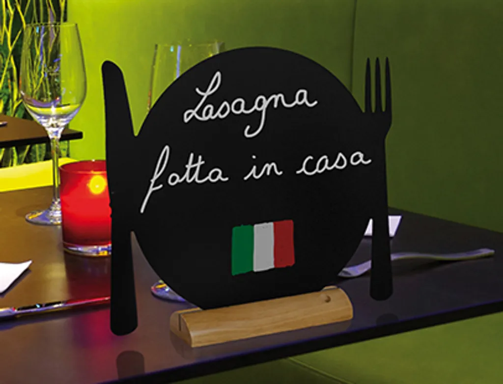 Securit SILHOUETTE Plate | Supporto Tavolo Design per Ristoranti