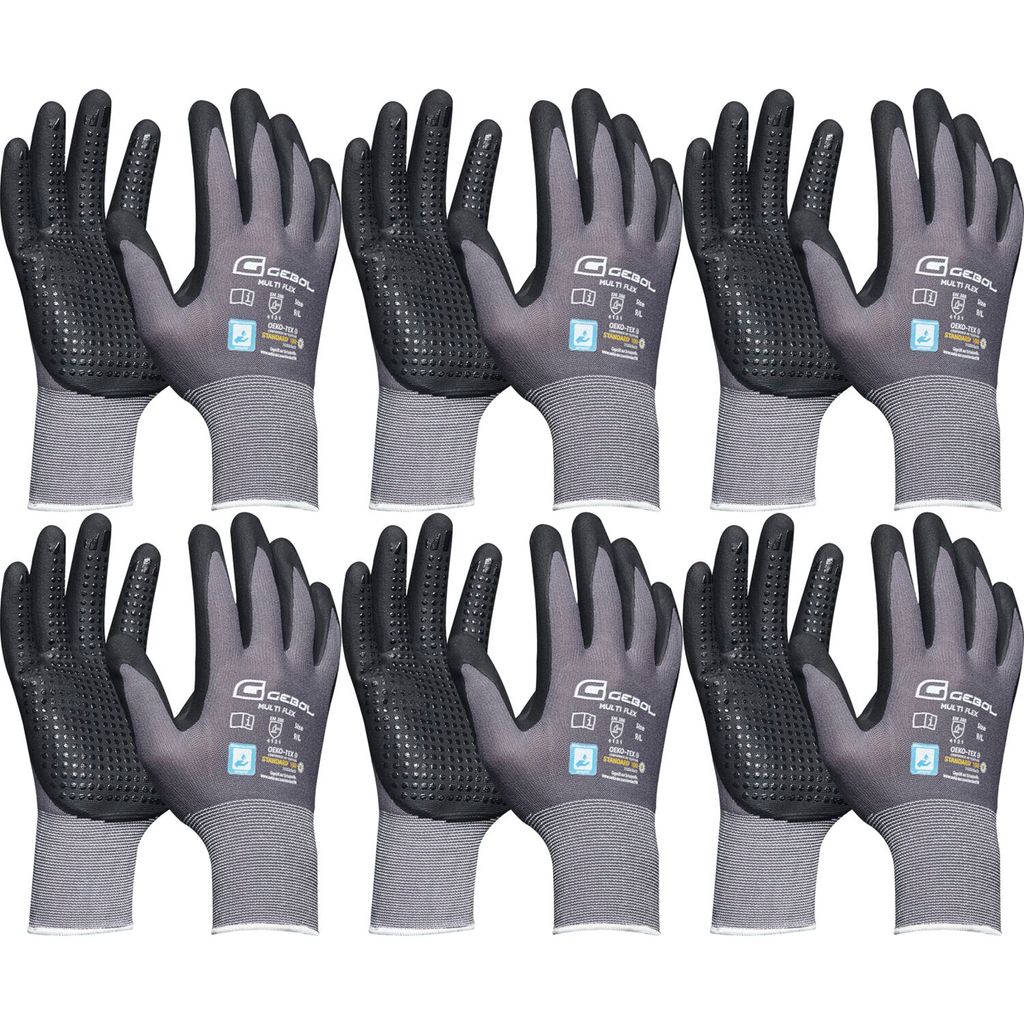 Gebol Handschuh Multi Flex Arbeitshandschuh Schutzhandschuh Größe 9 