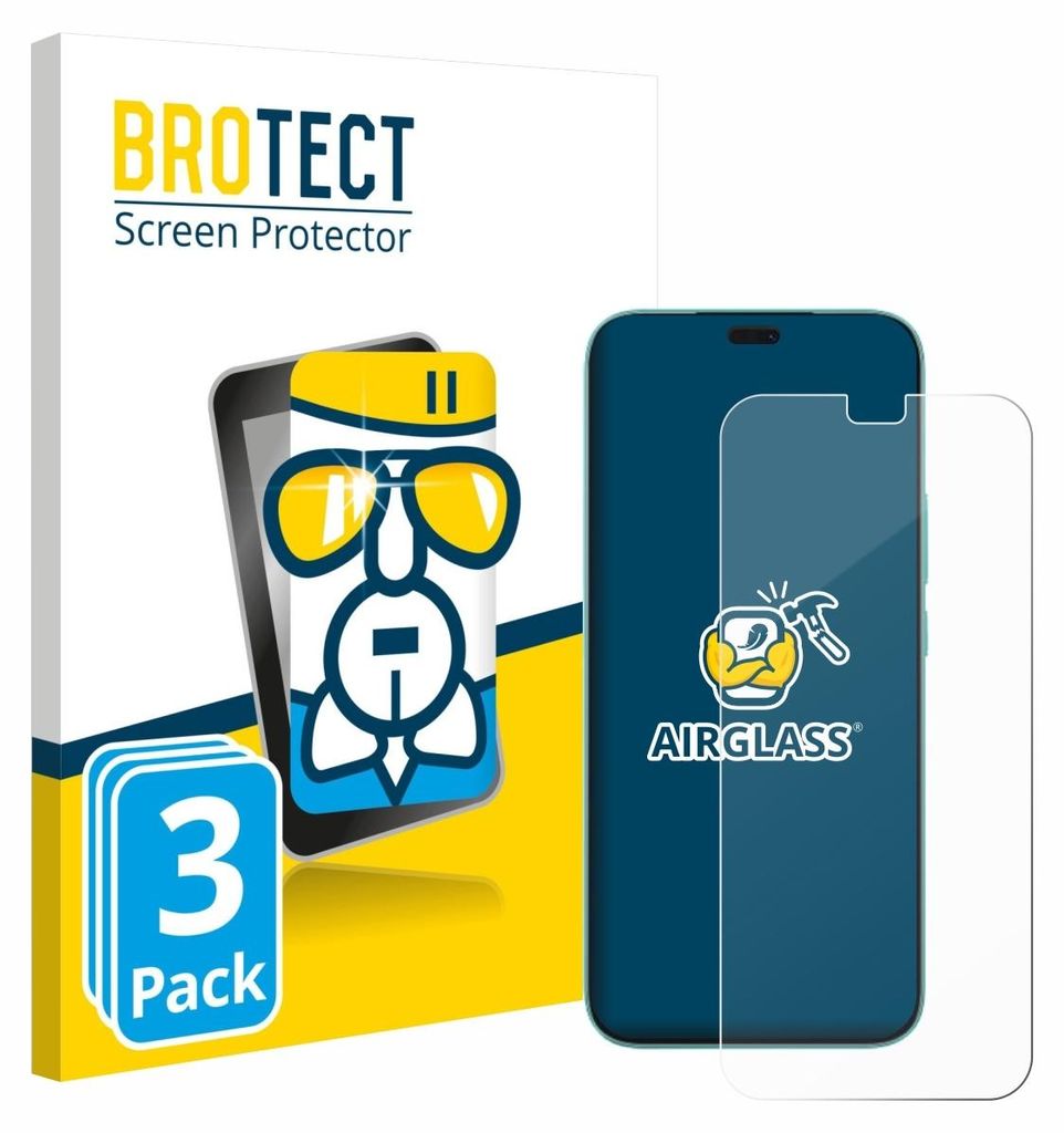 3x BROTECT Schutzglas für Honor 400 Lite Schutzfolie Panzer Produktbild 