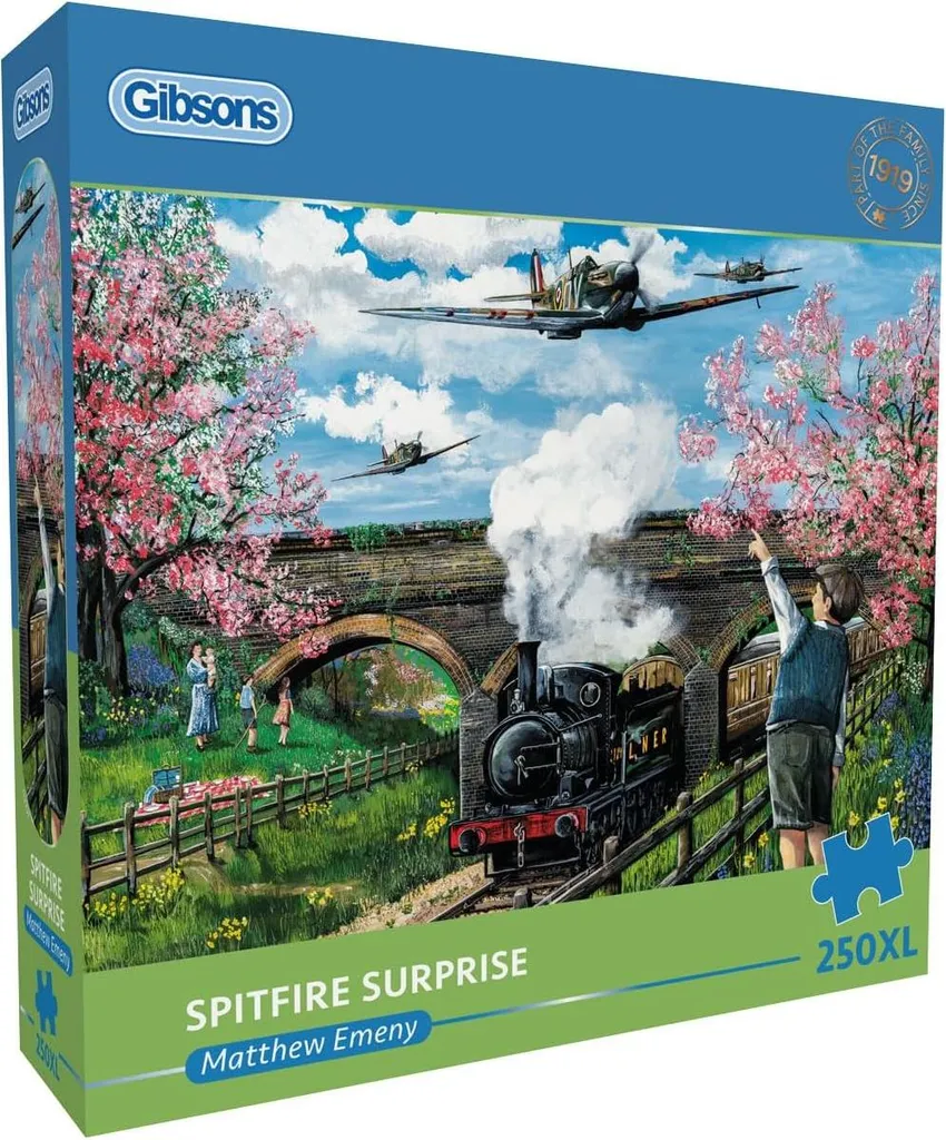 Puzzle Spitfire 250 XL Pièces Gibsons - Manipulation Facile Senior