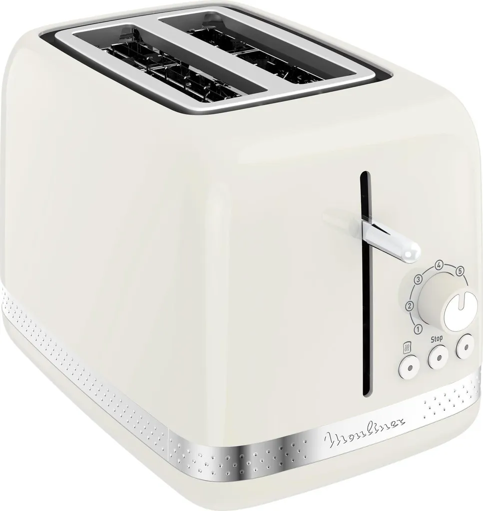 Moulinex Grille-pain Soleil LT300 Ivoire 850W avec 7 niveaux de dorage