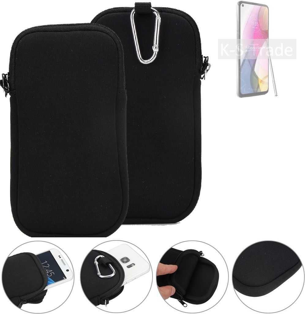 K-S-Trade Neopren-Hülle Handyhülle kompatibel mit Motorola Moto G Stylus (2021) Schutzhülle Neoprenhülle Sleeve Schutz-Hülle Gürtel Tasche Case