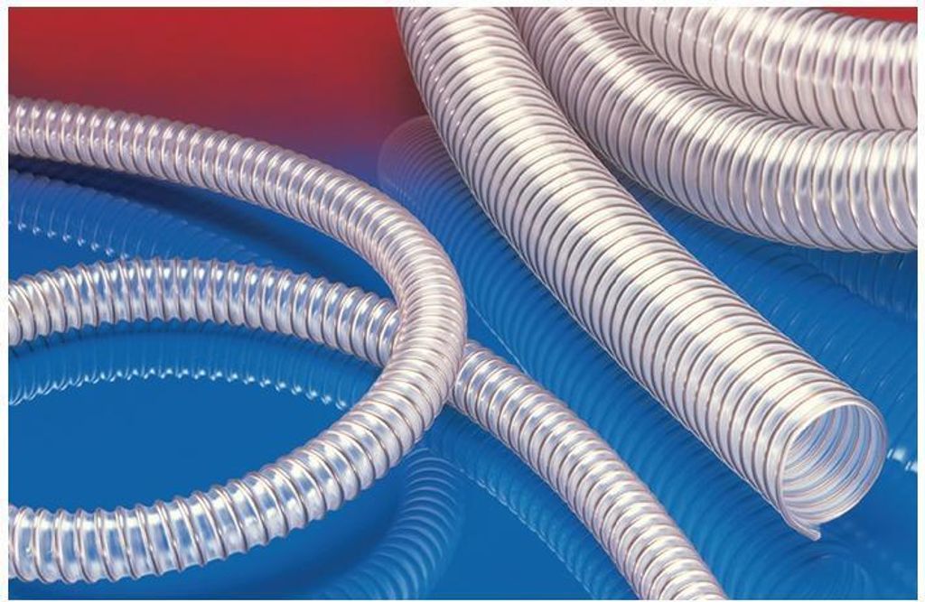 Absaug- und Förderschlauch AIRDUC PUR 355 FOOD Innen-Ø 140 mm Außen-Ø 151,00 mm Länge 10 m Wandstärke 5.5 mm