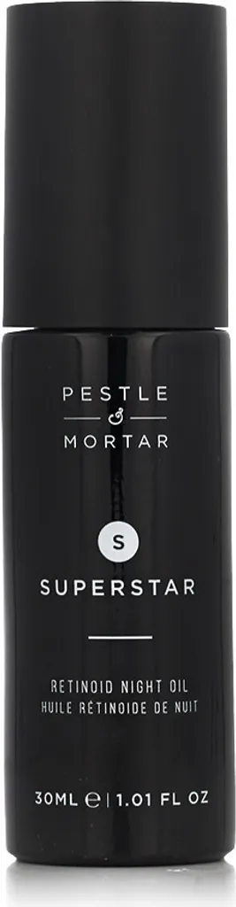 Pestle & Mortar Superstar 2% Retinoid Night Oil Overnight Face Serum con Vitamina E, Vitamina C e Olio Biologico 30ml - 1