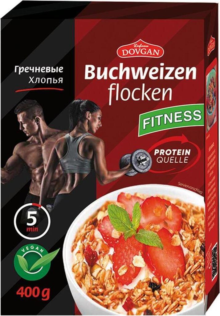 Dovgan Buchweizenflocken, (400g) Produktbild 