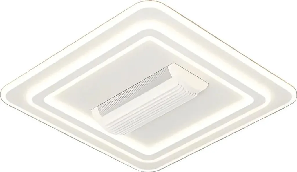 Ventilateur de plafond blanc pour chambre avec LED variable et télécommande