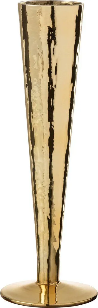 J-Line Verre à Champagne Irrégulier Or - Flûte Design en Verre 15cl