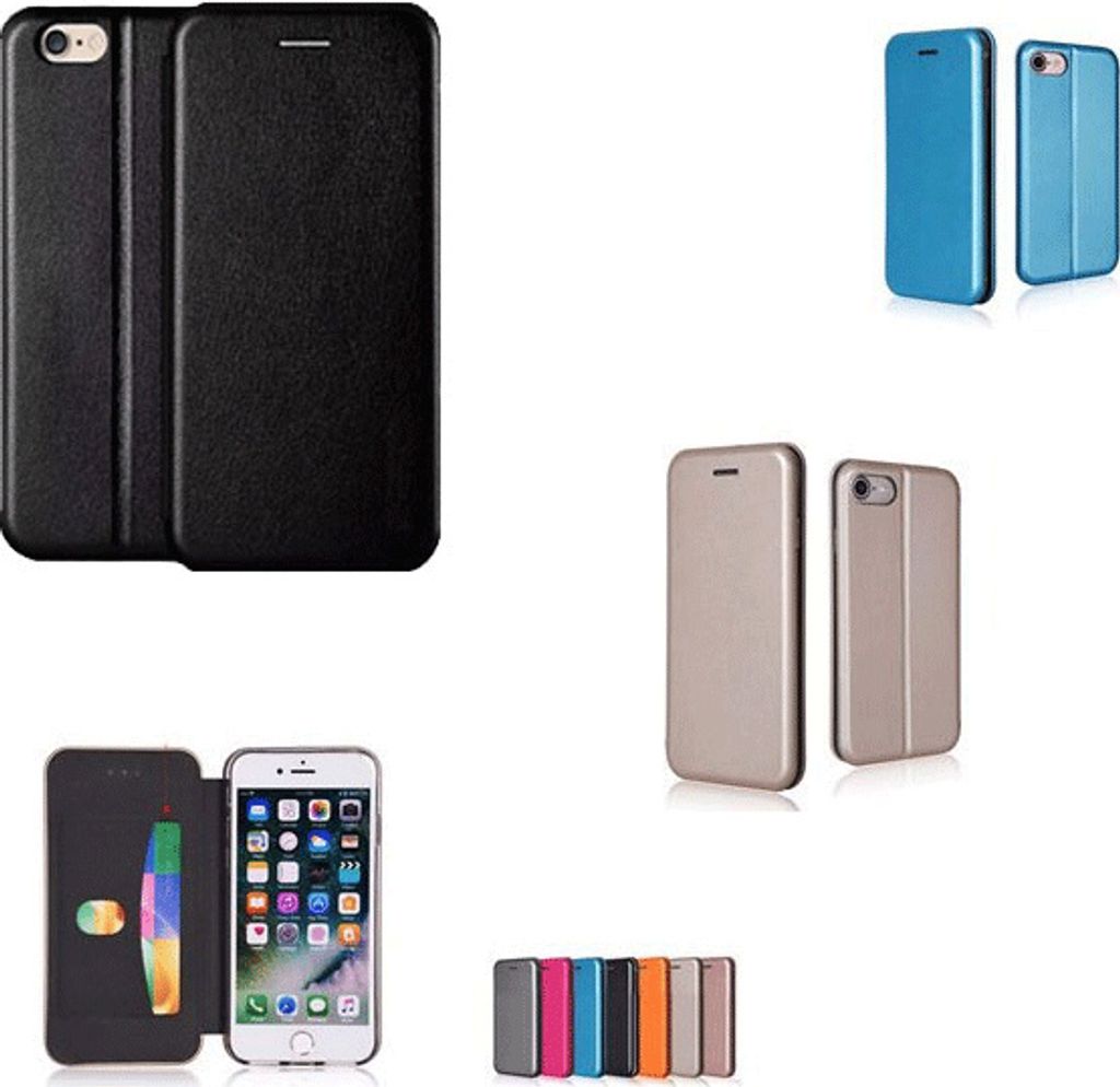 starfix Flip Wallet Tasche Schutz-Hülle Cover für Samsung Galaxy S9+ Plus mit Kartenfach schwarz