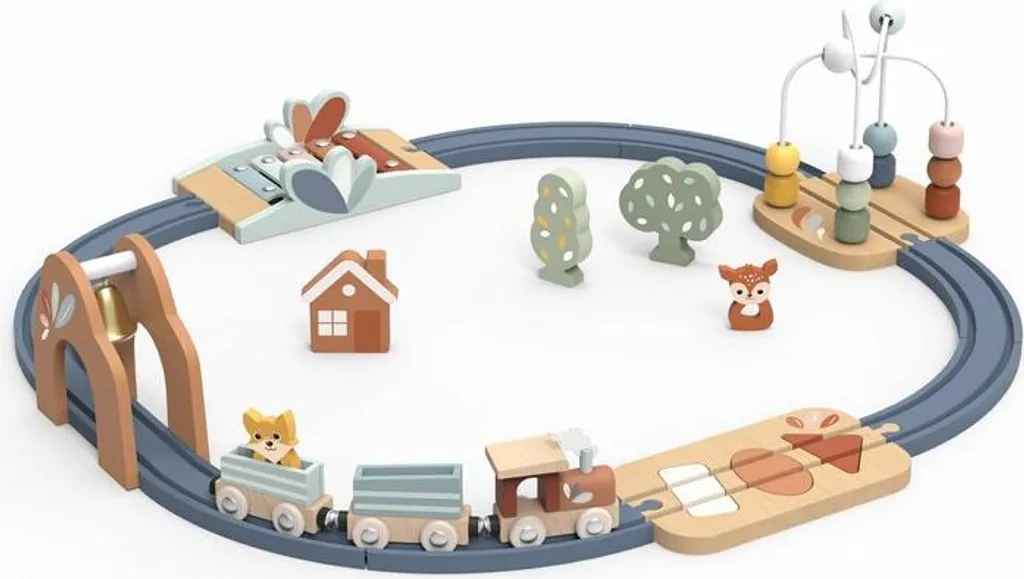 Jouet d'éveil premier âge : train multi-activités Speedy Monkey - 3