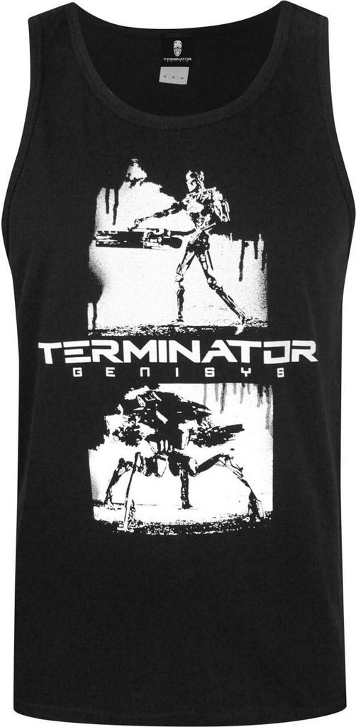 Terminator Herren Genisys Graffiti Tank Top NS4050 (2XL) (Schwarz)
