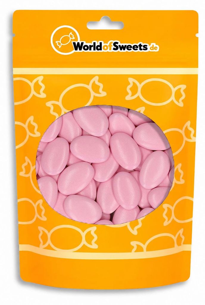 agilus dragees Chocomandis rosa 350g Produktbild 