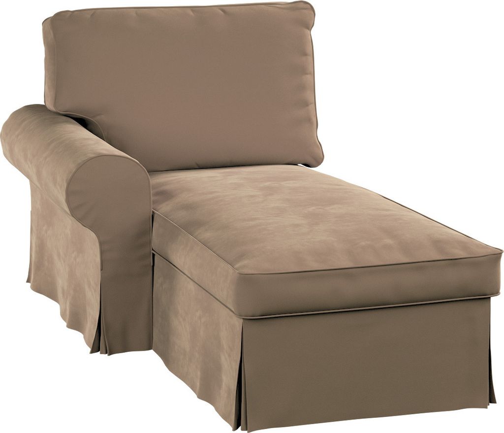 Dekoria Bezug für Ektorp Récamiere links, beige, Ektorp Bezug für Récamiere links