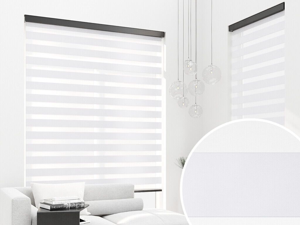 PREMIUM DOPPELROLLO BH20 WEISS mit Alu Kassette (120x220 cm, Kassettenfarbe: weiss)