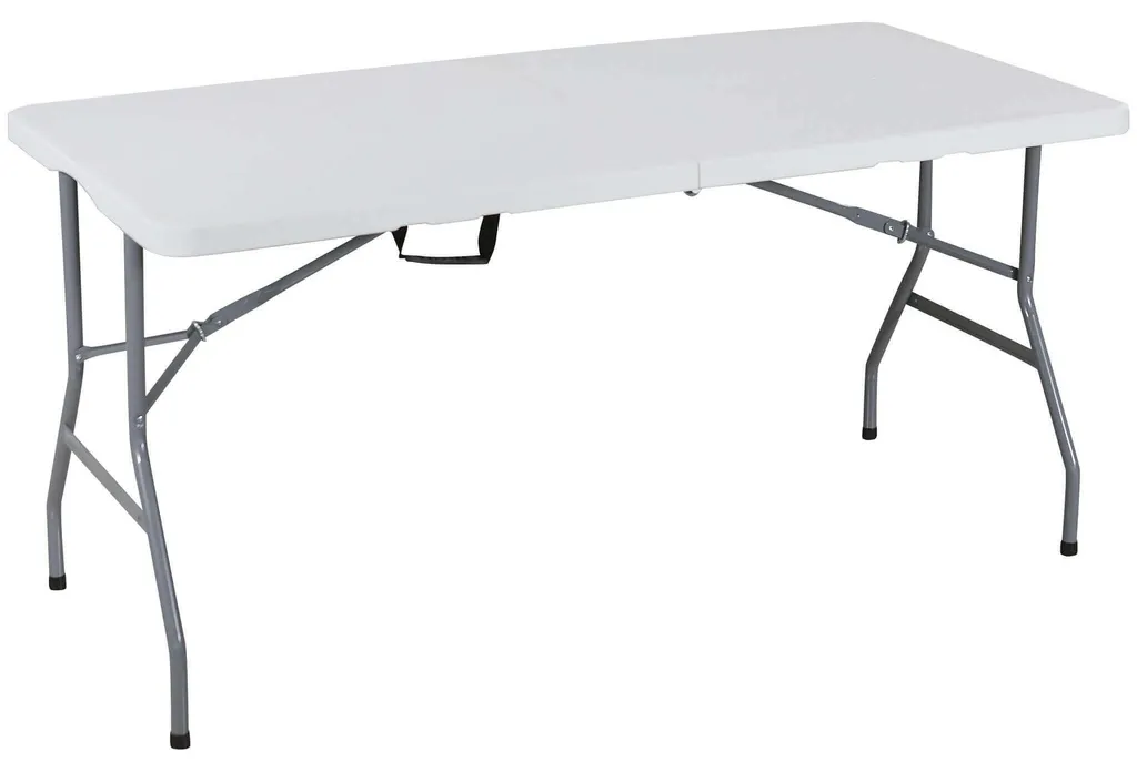 Table de camping et buffet traiteur pliante 150 x 70 cm acier durable