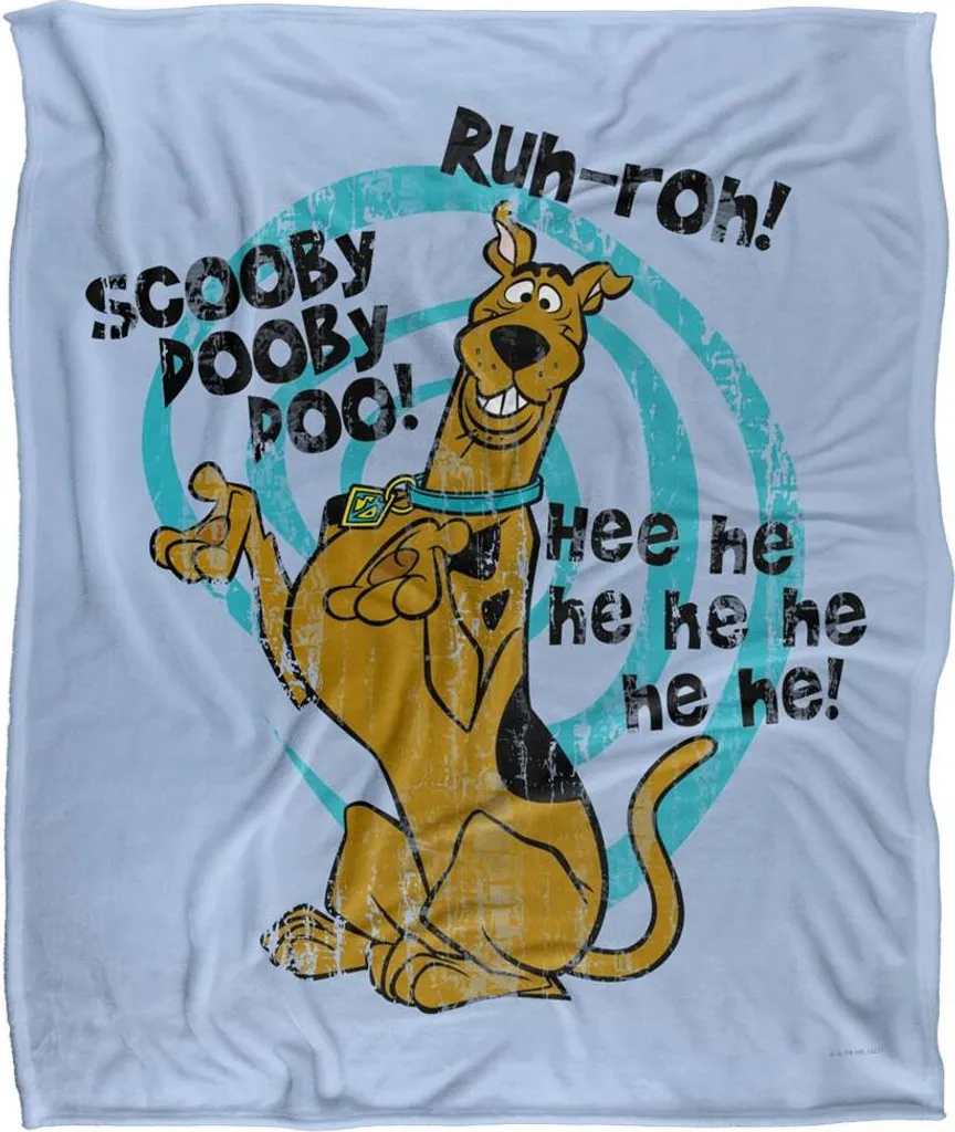 Couverture Scooby Doo TV18513 Citations Originales Plaid Très Doux
