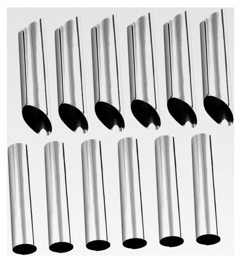12 Stück Edelstahl Croissantformen Backzubehör für Spiral-Croissants und Gebäck Wiederverwendbar Rostfrei 5 Zoll Backformen für die Küche