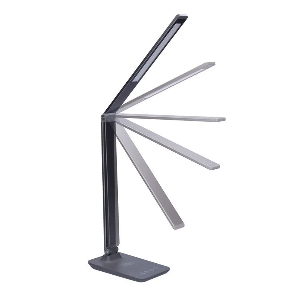 Lampe LED Dimmable Solight Grise - Chargeur Qi et Teinte Ajustable