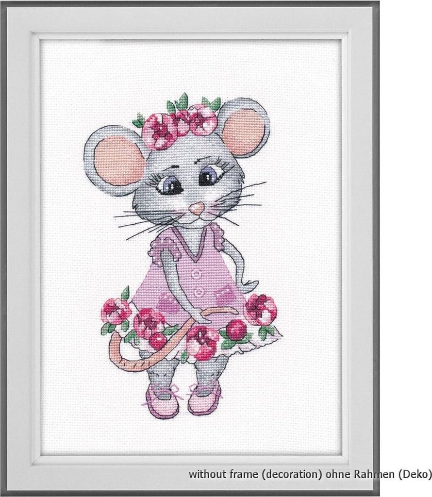Kreuzstich-Set „Kleine Maus“, 13 x 20 cm