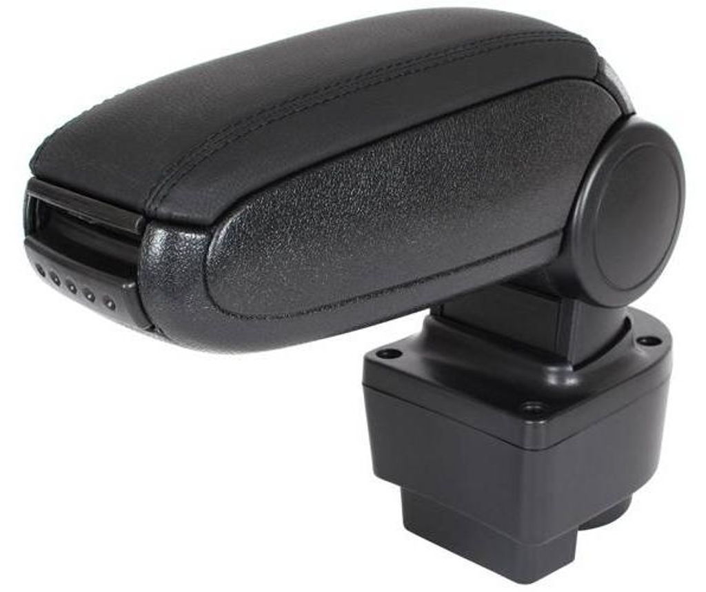 Für Opel Corsa C 00-06 Combo Tigra B Mittelarmlehne KLAPPBAR Leder Schwarz in der Farbe Schwarz von GOLDCAR