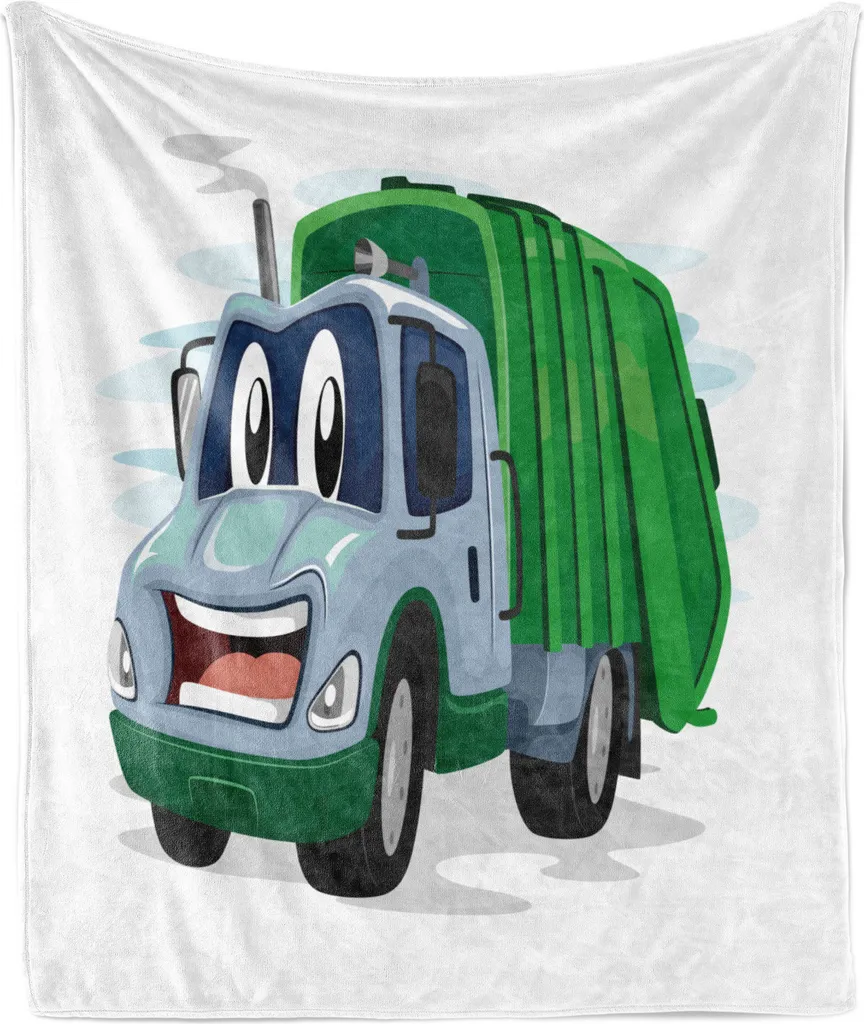 Offerta Coperta ABAKUHAUS 175x230 Pile Flanella Camion Divertente