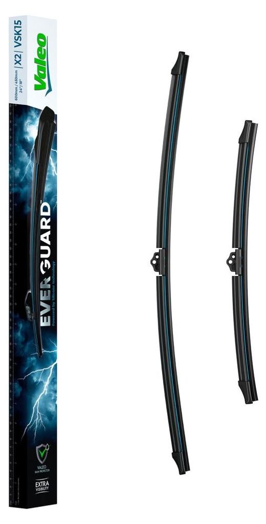VALEO EVERGUARD EVERGUARD Scheibenwischer Wischblatt Vorne für VW TOURAN (1T1, 1T2) Rahmenlos