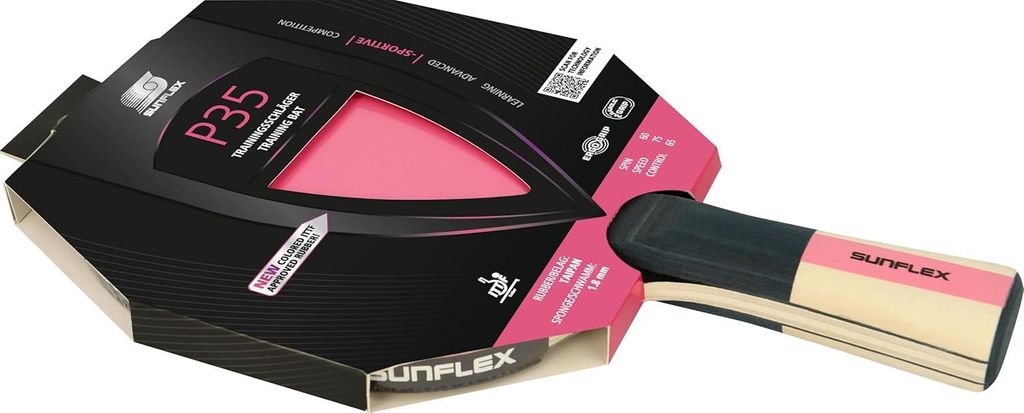 Raquette de ping-pong Sunflex "Color Comp 35", Rose Image du produit 