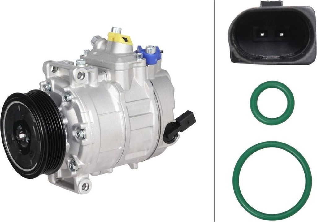 Klimakompressor 12 V Ø 100 HELLA IAM-Expertise passend für u.a. VW AMAROK