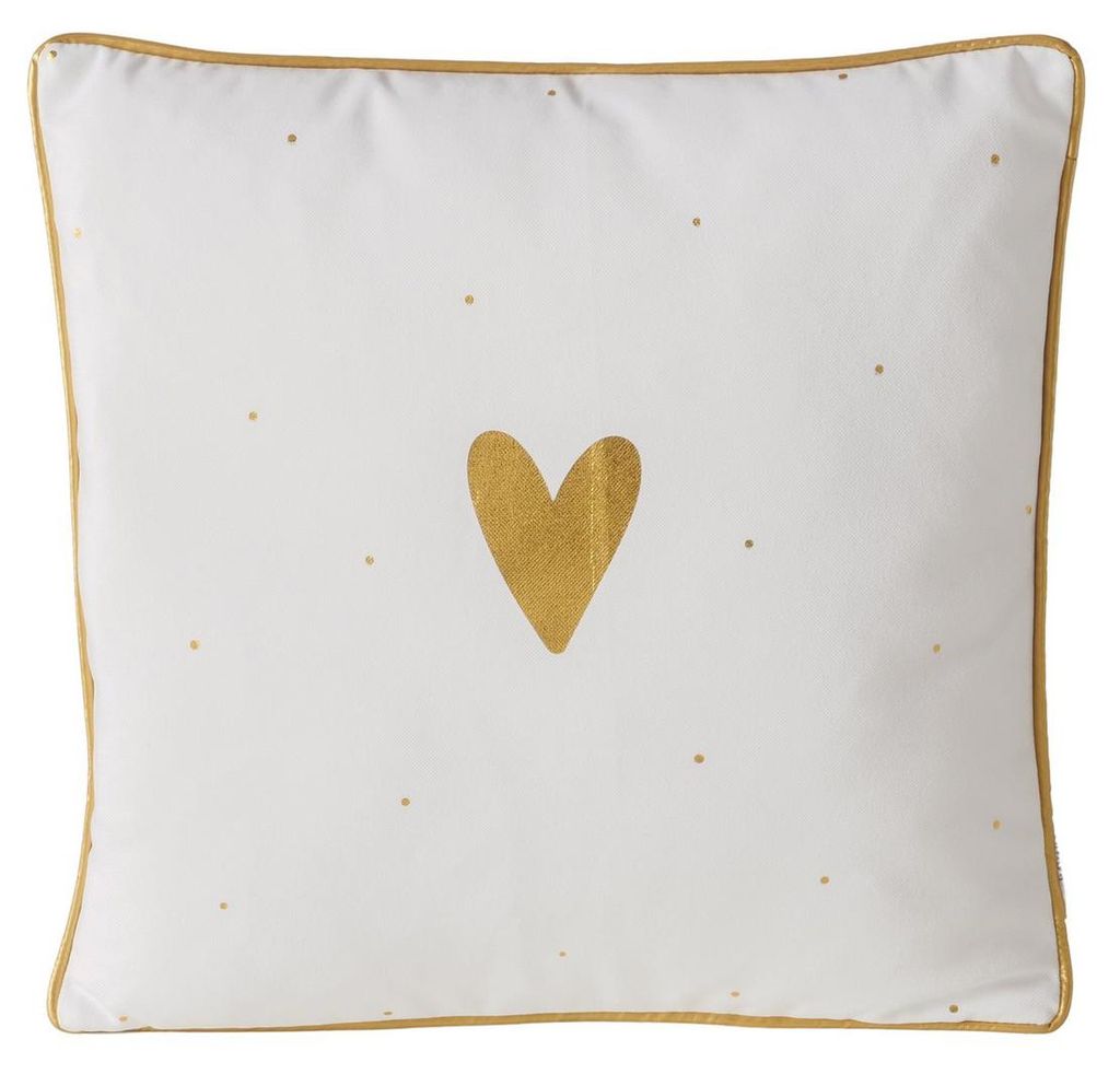 Cuscino decorativo con bordino metallico DILARA, 45 x 45 cm Immagine del prodotto 