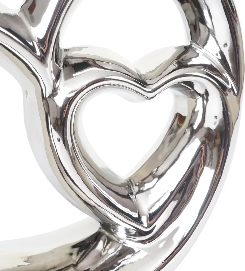 Objet de décoration cœur en céramique, statuette design de table HWC - 2