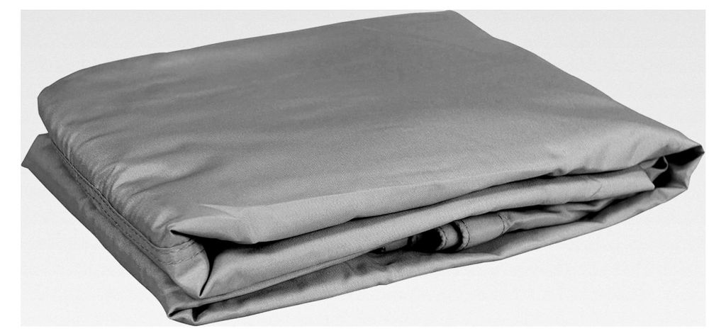 Sonnenschutzsegel, UV-Schutz 50+, Windschutz, rechteckig, Farbe: Grau, Größe: 2 x 4 m