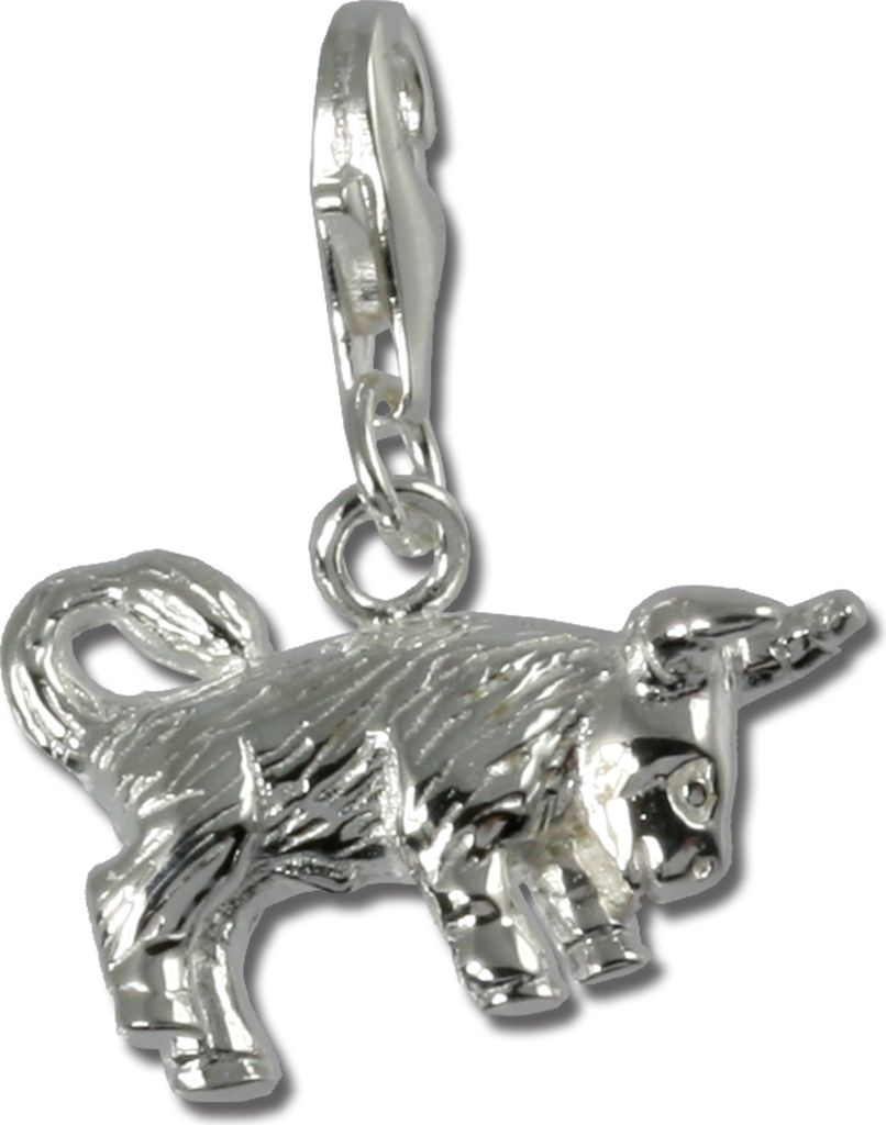 SilberDream Charm Pendentif Taureau Signe du zodiaque 925 Image du produit 