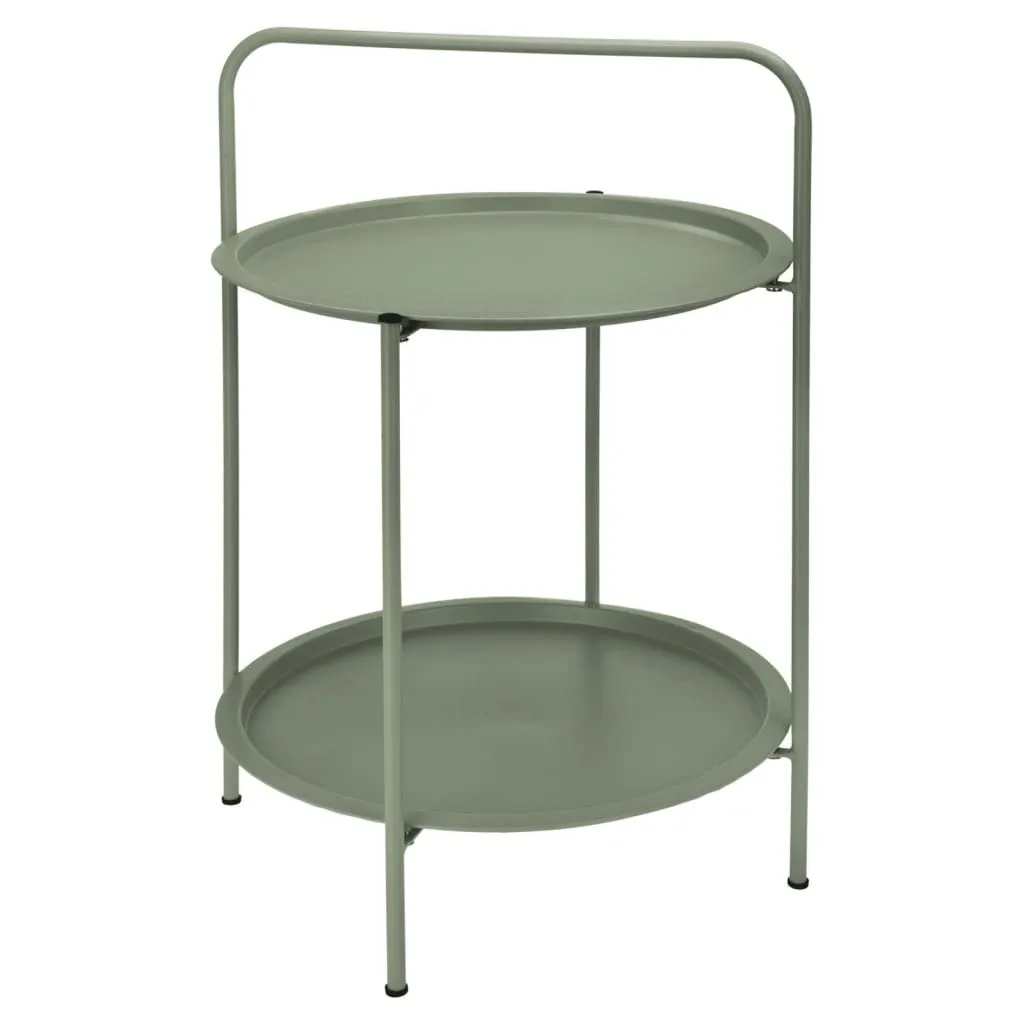 Desserte de jardin ProGarden à 2 niveaux 50x66 cm - Coloris Vert Mat