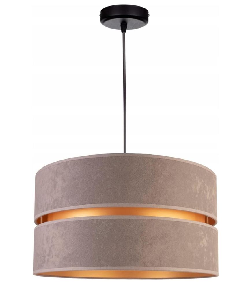 FKL DESIGN Home Deco Hängelampe Pendellampe Grau Beleuchtung 1-flamming E27 Hängeleuchte Pendelleuchte aus Serie N134 (N134-G)