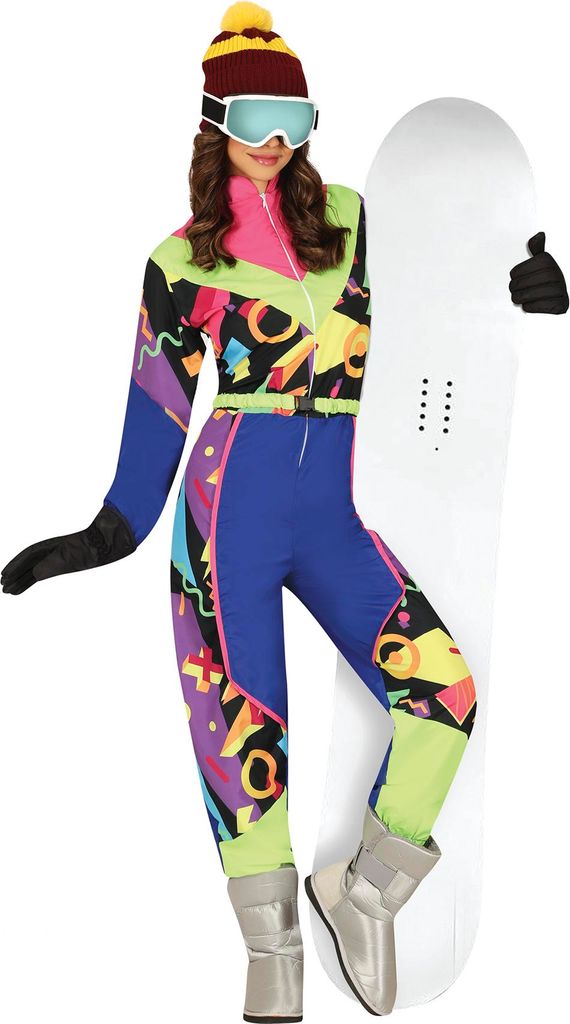 Retro 80er Jahre Skianzug für Damen Produktbild 