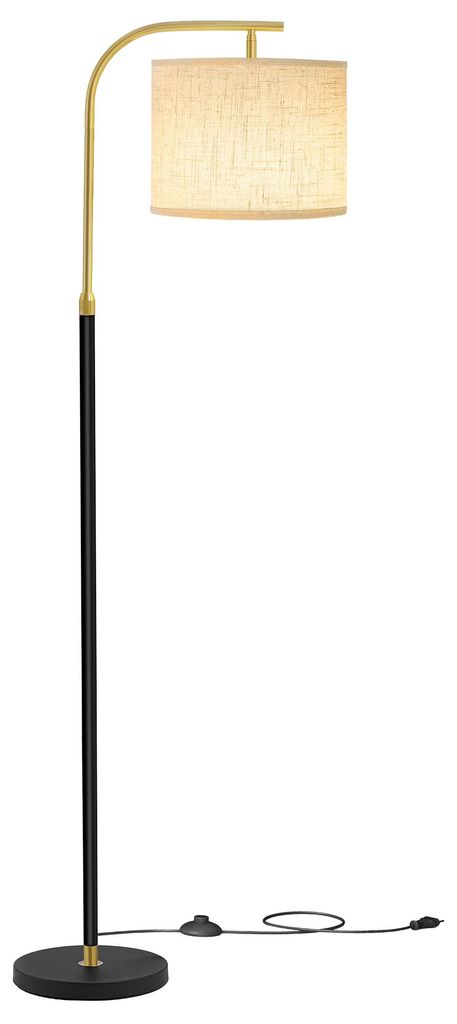 VASAGLE Stehlampe modern mit höhenverstellbarem Bogen, Produktbild 
