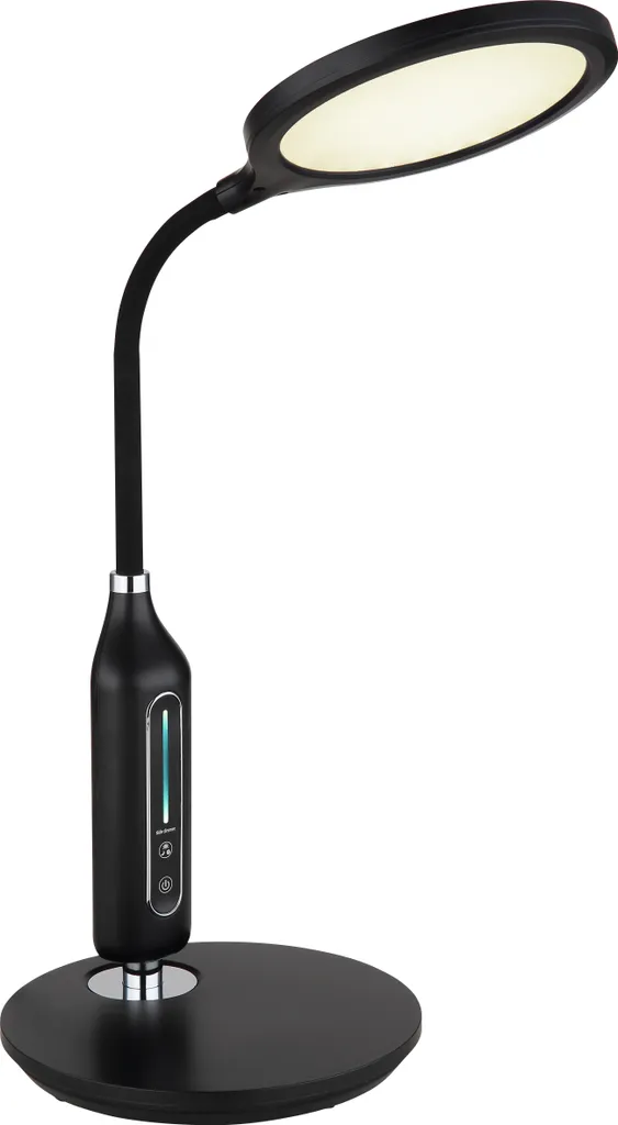 Lampada LED Tavolo Nera Touch Dimmer H 40,7cm | Illuminazione Professionale