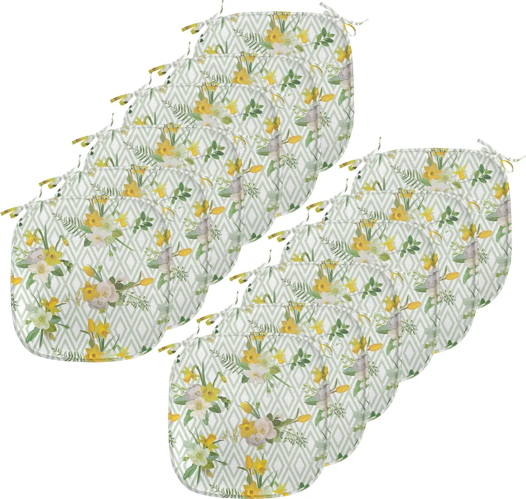 Set 12 Cuscini Sedie Cucina 40x40 Impermeabili Blooming Blumennatur