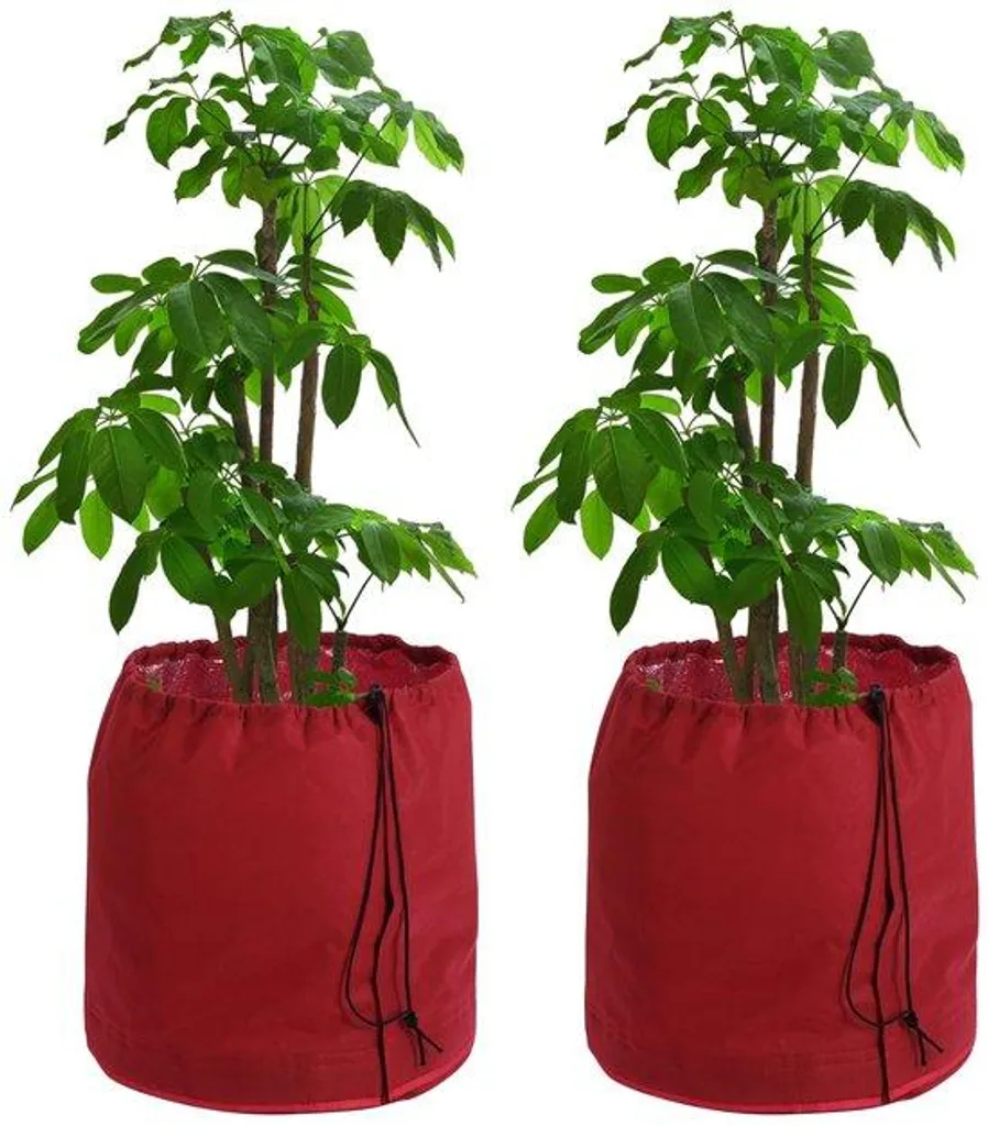 Pots de fleurs isolés extérieurs rouges 45x50 cm - Protection Thermique