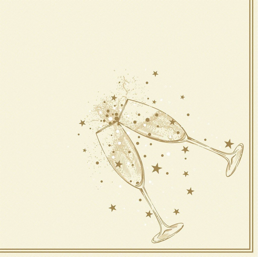 Papstar Servietten gold Festivity