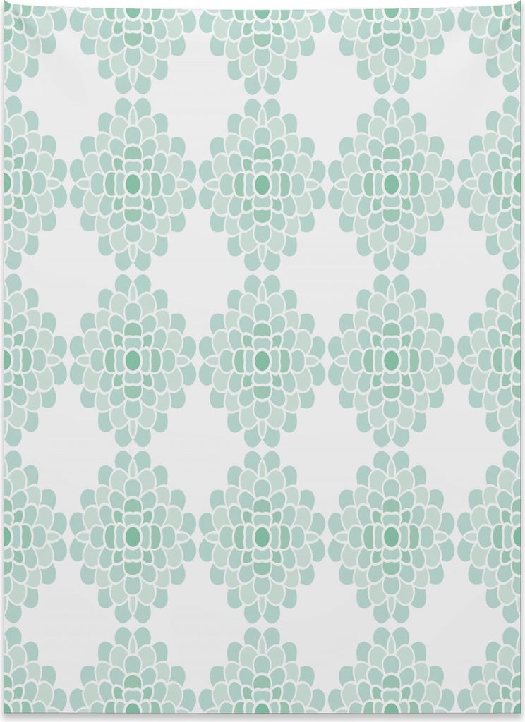 Abakuhaus Wasser Wandteppich, Linienstreifen fett und dünn aus Weiches Mikrofaser Stoff Kein Verblassen Klare Farben Waschbar, 110 x 150 cm, Seafo...