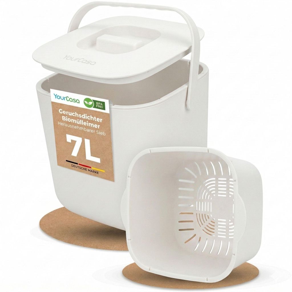 YourCasa® Komposteimer - 7L - für alltäglichen Biomüll in Produktbild 