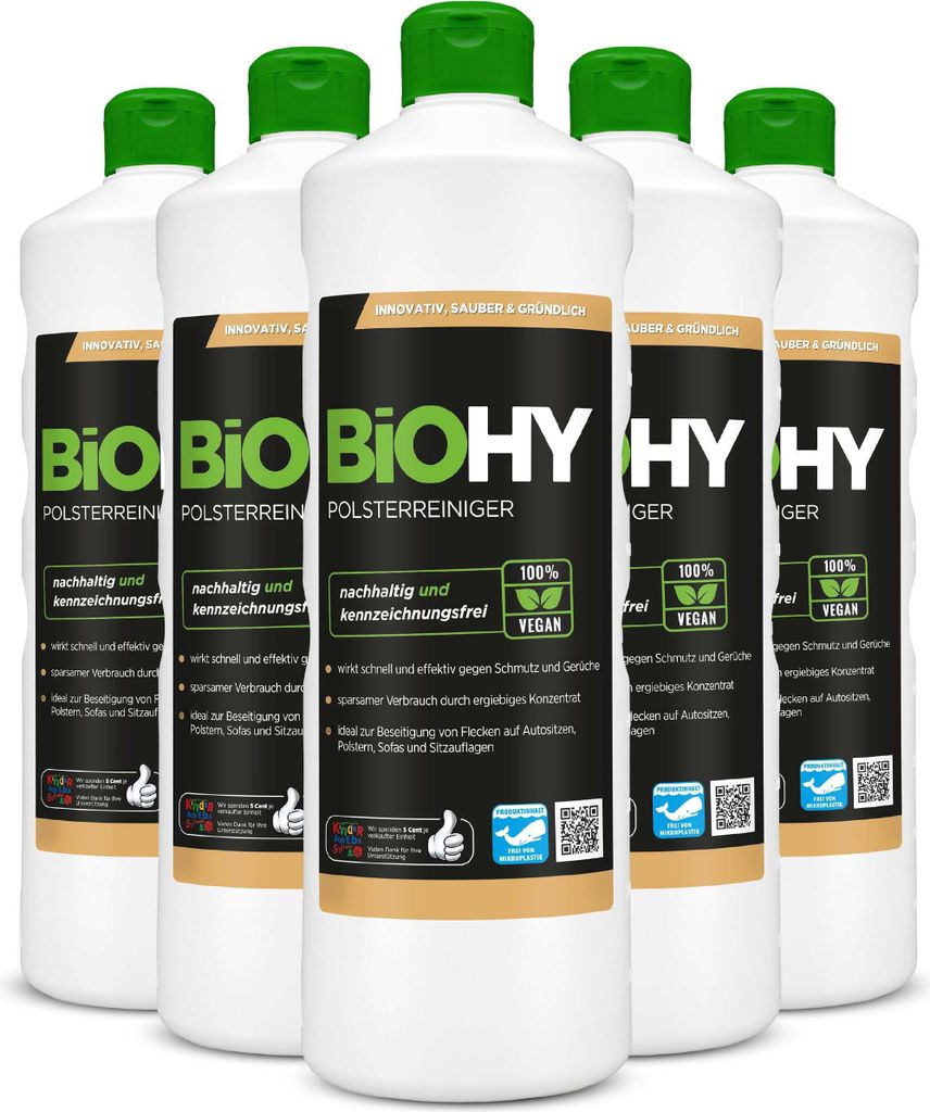 BiOHY Polsterreiniger Spezial 100% vegan, Inhalt:6er Pack