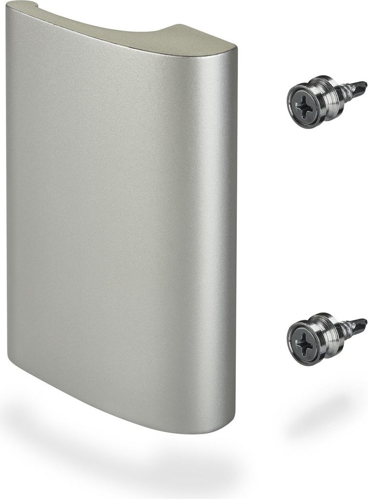 Balkontürgriff SEJA silbergrau eloxiert 82 x 52 x 20 mm Aluminium von SOTECH